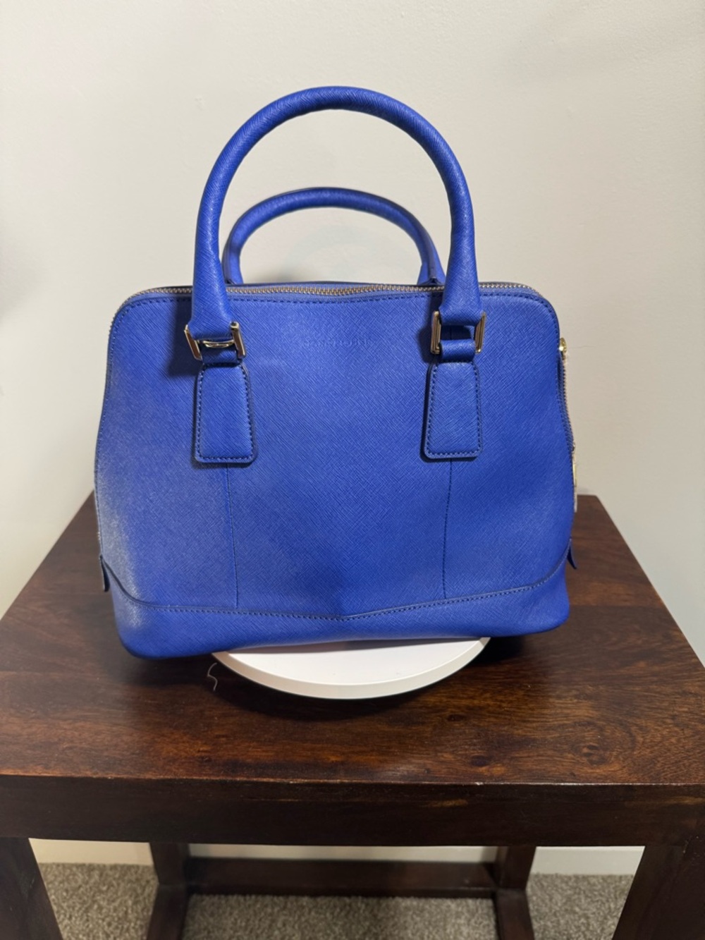 Marc Fisher Cobalt Blue Top-Handle Satchel